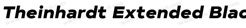 Theinhardt Extended Black Italic字体转换